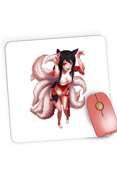 OEM Mousepad Gaming League of Legends Ahri Nine Tailed Fox Vulpita, 21x19 cm