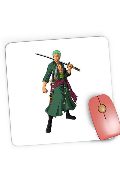 OEM Mousepad Gaming Zoro Samurai One Piece Katana Roronoa, 21x19 cm