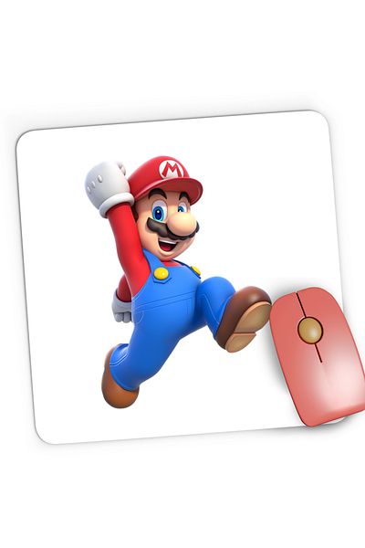 OEM Mousepad Gaming Super Mario Bros Game 3D World, 21x19 cm