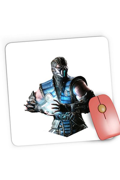 OEM Mousepad Gaming Mortal Kombat Holding Chackra Blue Magic Armour, 21x19 cm