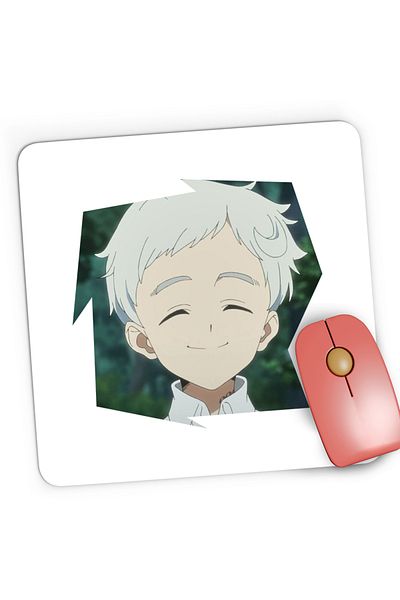 OEM Mousepad Gaming The Promised Neverland Norman Orfan Anime Manga, 21x19 cm