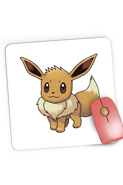 OEM Mousepad Gaming Pokemon Eevee Plus Card Sword, 21x19 cm