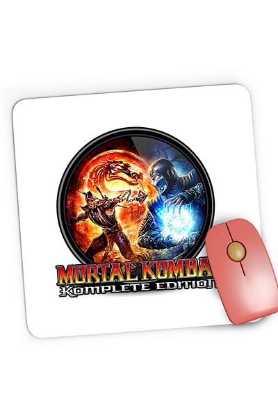 OEM Mousepad Gaming Mortal Kombat Komplete Edition The Best Logo Fight, 21x19 cm