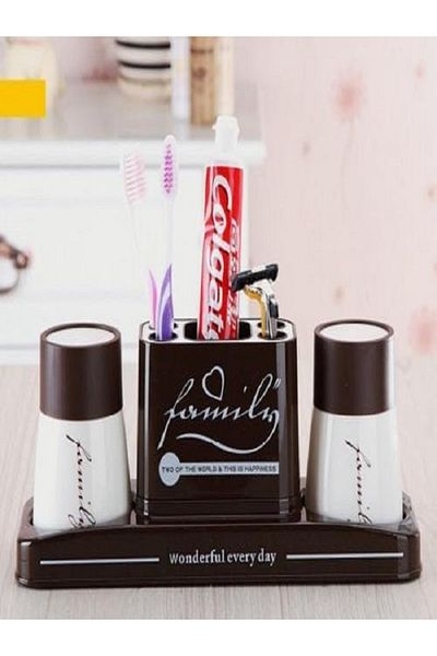 Generic Toothbrush and toothpaste organizer