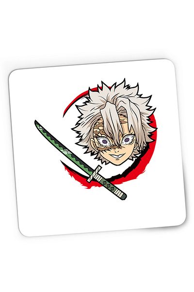 OEM Demon Slayer Sanemi Bebe Samurai Gaming Mousepad, 21x19 cm