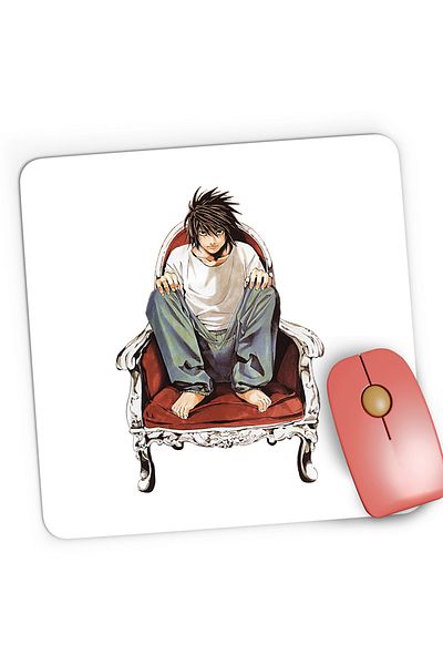 OEM Mousepad Gaming Death Note L Detective Student Chair Anime, 21x19 cm