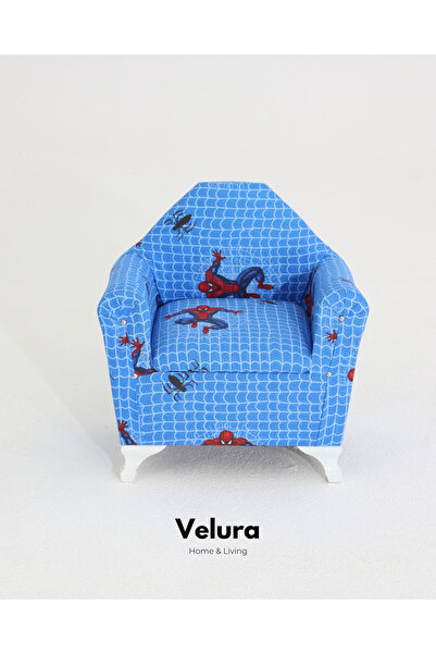 Velura Home & Living Çocuk Koltuğu & Örümcek Adam Desenli