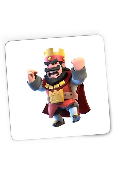 OEM Mousepad Gaming Red King Clash of Clans Royale, 21x19 cm