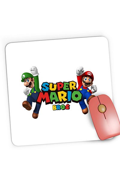 OEM Mousepad Gaming Super Mario Bros Luigi Jump VIP, 21x19 cm