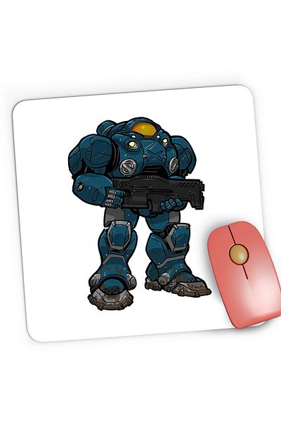 OEM Mousepad Gaming StarCraft 2 Terran Unit Out With It, 21x19 cm