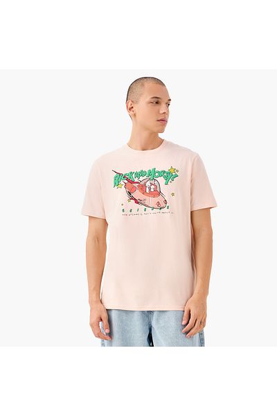 SP Characters Rick and Morty Print Regular Fit T-Shirt