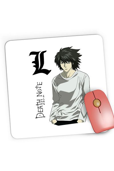 OEM Mousepad Gaming Death Note L Detective Logo Anime Manga Takeshi, 21x19 cm