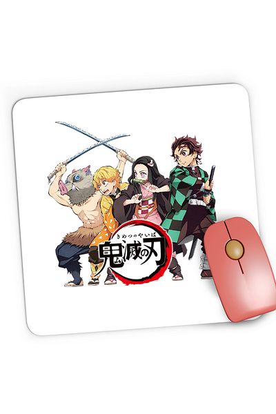 OEM Mousepad Gaming Demon Slayer All Gang Anime, 21x19 cm