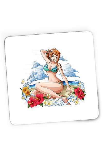 OEM Mousepad Gaming Nami One Piece Cat Burglar Beach Anime, 21x19 cm