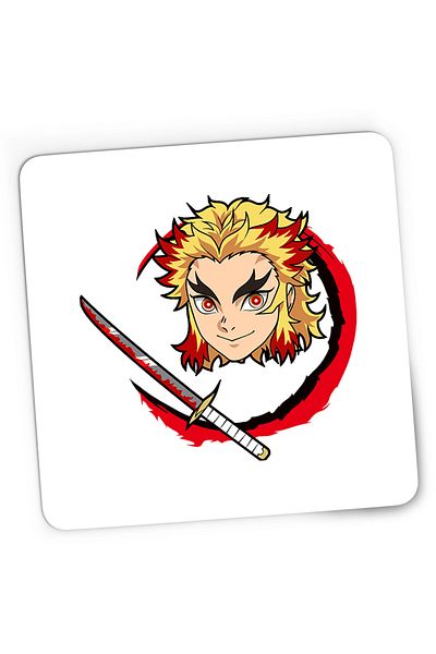 OEM Mousepad Gaming Demon Slayer Kyojuro Rengoku Sabie Samurai, 21x19 cm