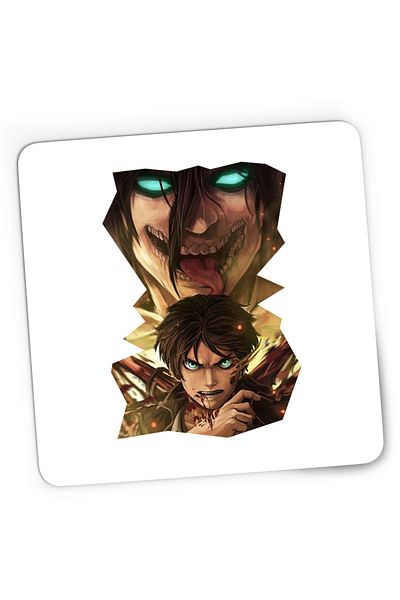 OEM Mousepad Gaming Attack on Titan Eren Anime Manga Artist, 21x19 cm