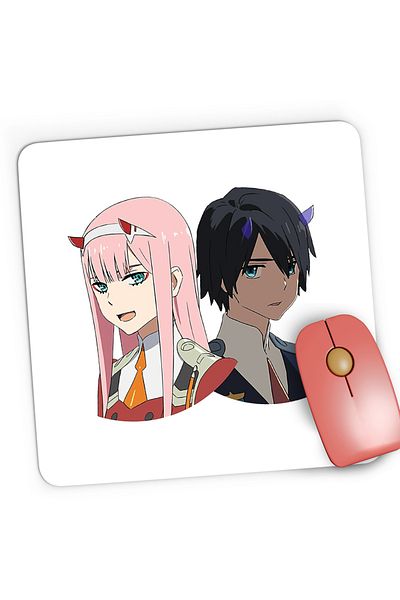 OEM Mousepad Gaming Darling in the FranXX Hiro Zero Two Parasite, 21x19 cm