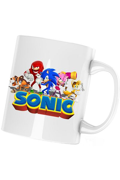 OEM Sonic the Hedgehog All Gang Crew Mug, white, 330 ml