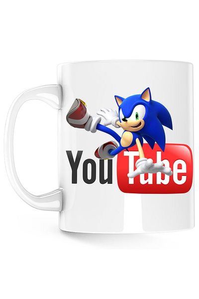 OEM Cana Sonic the Hedgehog Youtube Youtuber Creator, alba, 330 ml