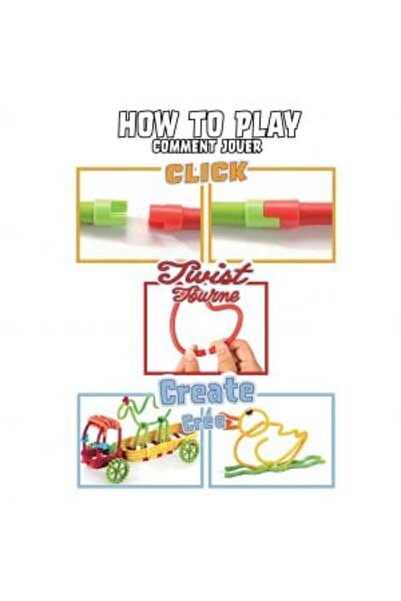 Clicstoys Spaghetteez 100-piece magnetic building set