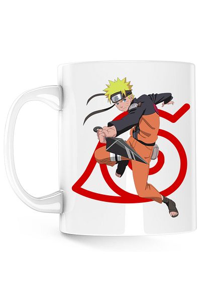 OEM Naruto Ninja Master Child Chibi Anime Mug, white, 330 ml