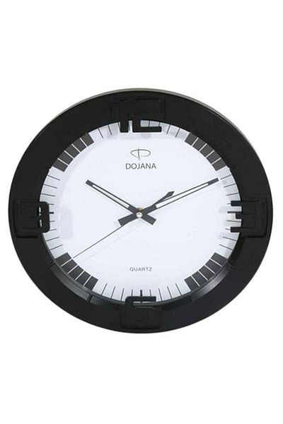 dojana Round Analog Wall Clock Black/White