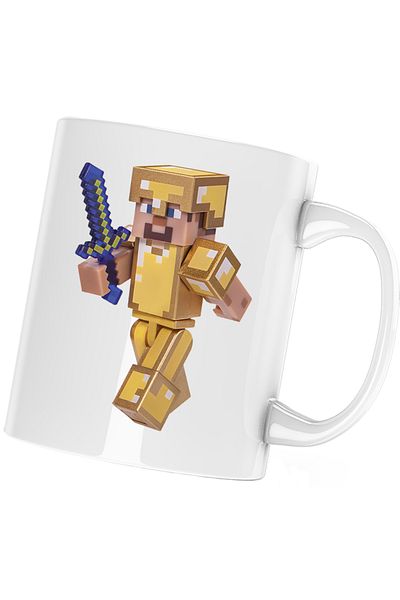OEM Cana Minecraft Gold Skin Cool, alba, 330 ml