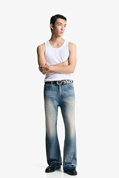 Bershka Baggy fit çan paça jean