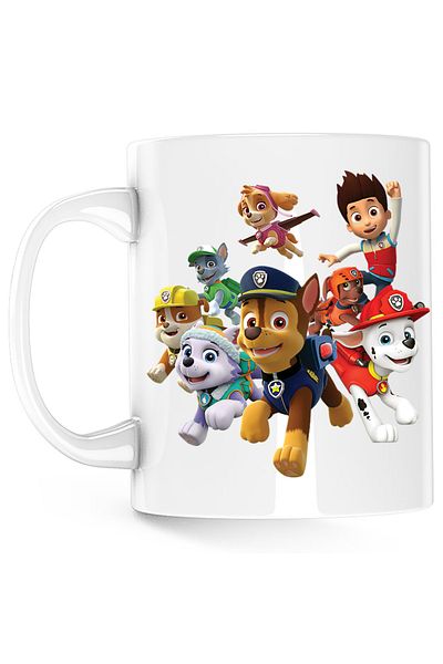 OEM Paw Patrol Police Officer Cartoon Mug, white, 330 ml