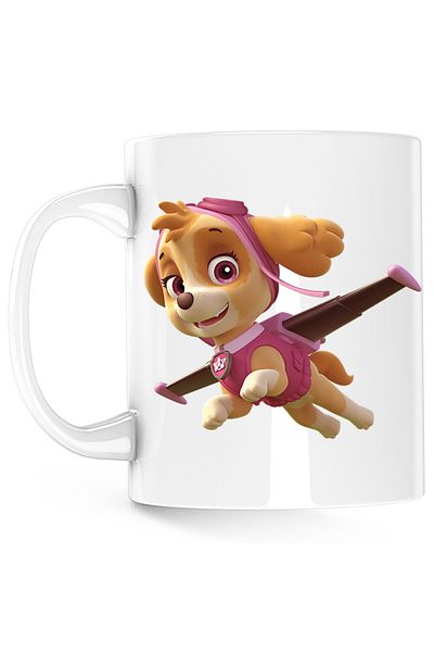 OEM Cana Paw Patrol Skye Caine Aviator Cartoon, alba, 330 ml