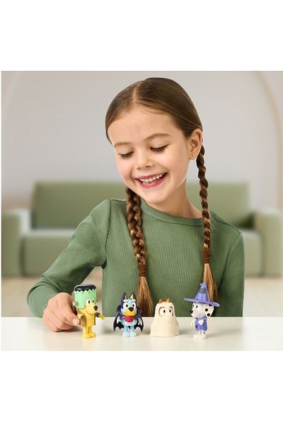 Fat Moose Set of 4 Bluey figurines - Halloween