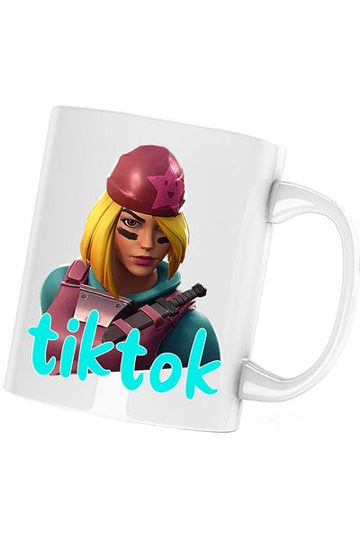 OEM Skully Fortnite Tik Tok Skin Cana, white, 330 ml