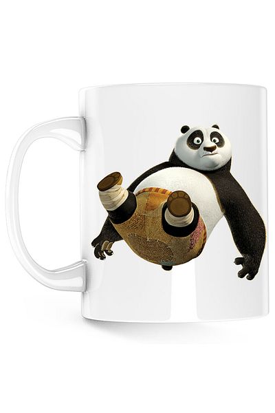 OEM Cana Kung Fu Panda Po Sumo Judo, alba, 330 ml