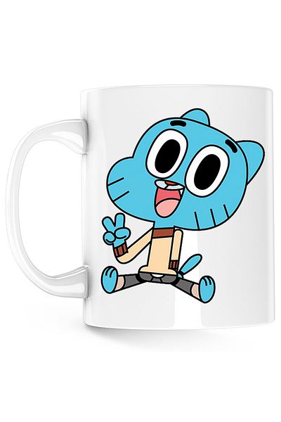 OEM The World of Gumball Baby Happy Mug, white, 330 ml