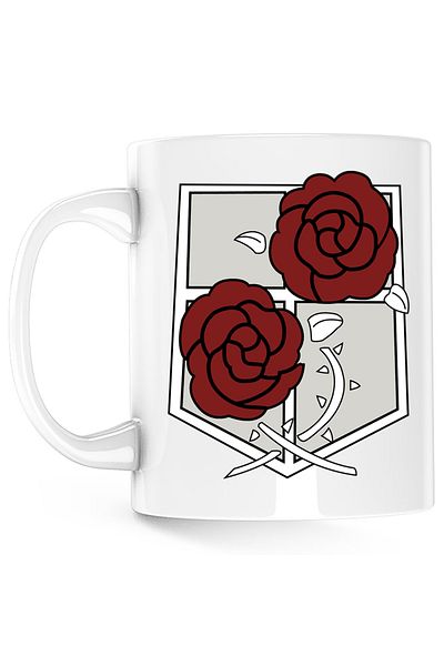 OEM Cana Attack on Titan Garrison Crest Anime Manga, alba, 330 ml