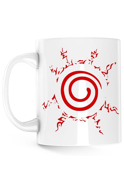 OEM Cana Naruto Shippuden Boruto Symbol Logo Sasuke, alba, 330 ml
