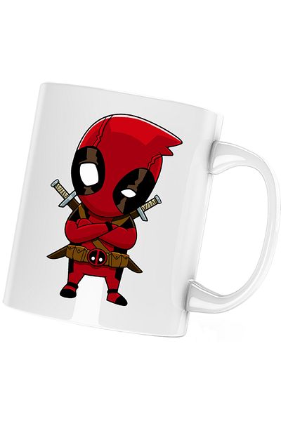 OEM Deadpool Baby Martial Arts Mug, white, 330 ml