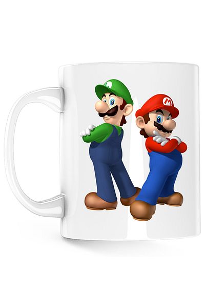 OEM Super Mario Bros. Brotherhood VIP PS4 3D mug, white, 330 ml