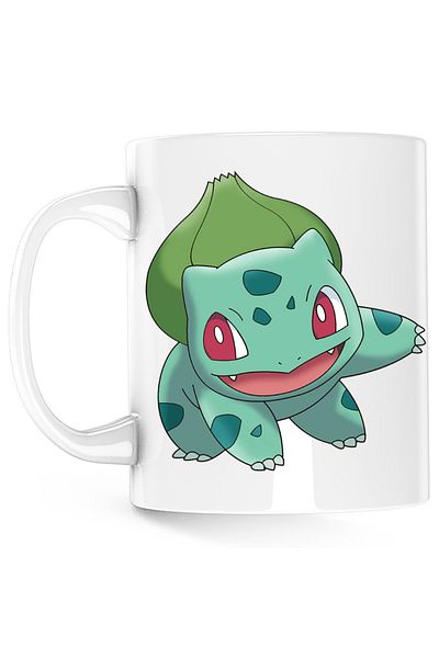 OEM Cana Bulbasaur Pokemon Minecraft, alba, 330 ml
