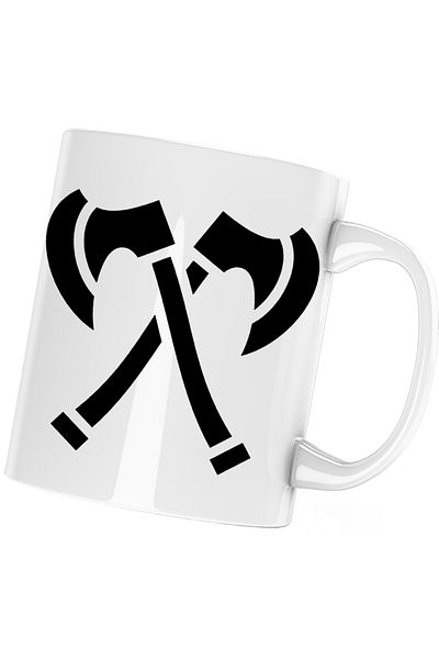 OEM Dota 2 Axes Battle Axes Viking Dota2 Mug, white, 330 ml