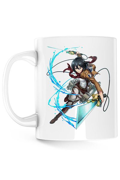 OEM Cana Mikasa Ackerman Attack on Titan AOT Combat, alba, 330 ml