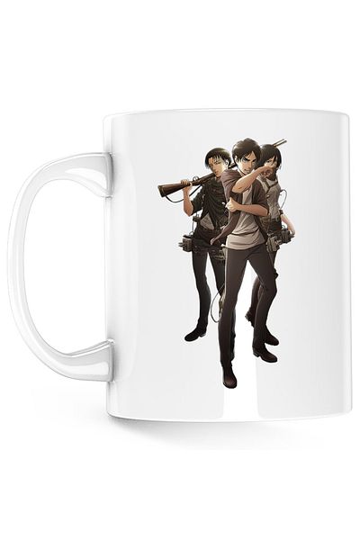OEM Cana Attack on Titan Eren Mikasa Levi Anime Manga, alba, 330 ml