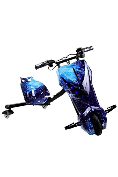 CoolBaby لعبة ركوب سكوتر الانجراف الكهربائي - أزرق - 53 × 75 × 20 سم - دوران ...