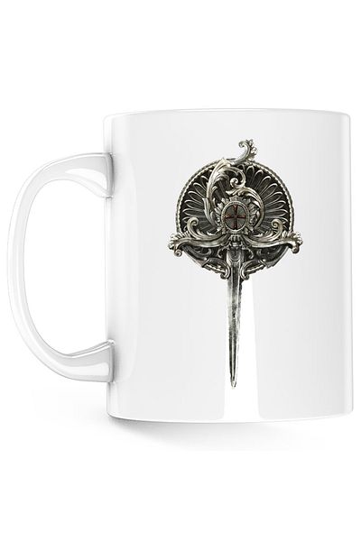 OEM Cana Assassin's Creed Silver Pin Cross, alba, 330 ml