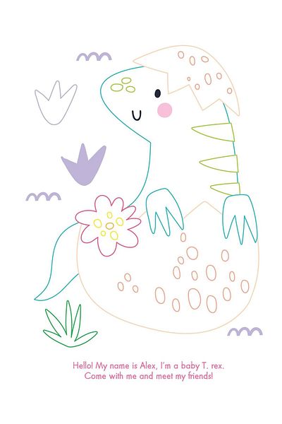 North Parade Children's book, NPP, My Gem Art Colouring Book: Dinosaurs, 3+ years