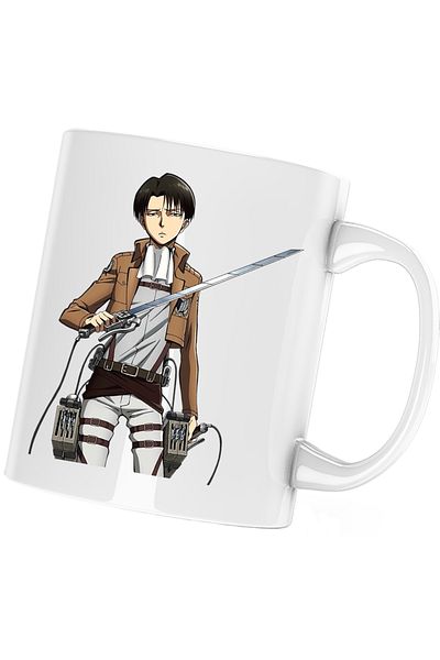 OEM Cana Attack on Titan Levi Ackerman Anime Fortnite, alba, 330 ml