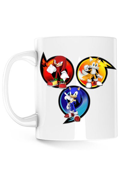 OEM Sonic the Hedgehog Team Chaos Hedgehog Mug, white, 330 ml