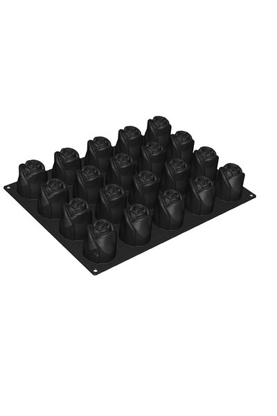 Pavoni Forma Din Silicon 3d Pentru Monoportii, Trandafir, Romance By Antonio Bachour, 20 Cavitati, 106 ml