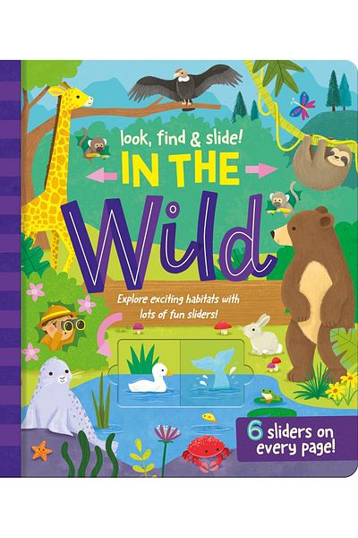 North Parade Children's book, NPP, In The Wild - Look, Find & Slide Children's Book, 3+ years