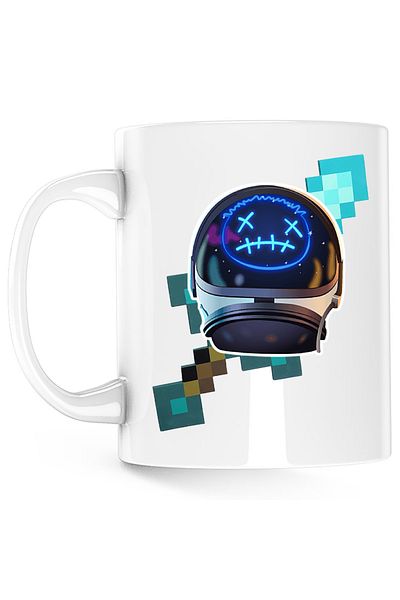 OEM Cana Astro Jack Fortnite Minecraft Diamond, alba, 330 ml